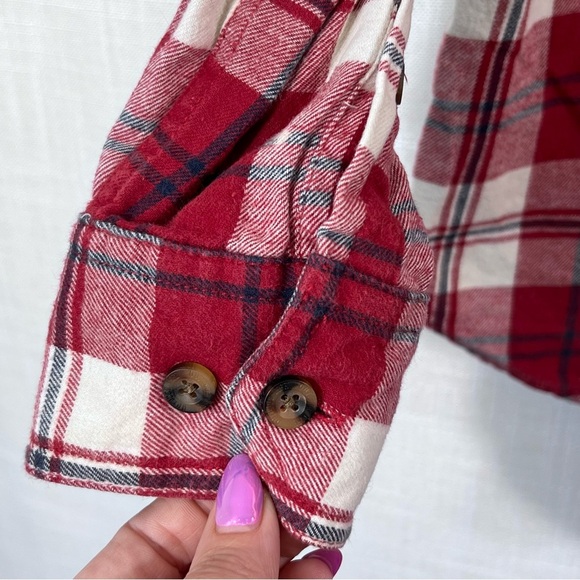 Outdoor Life Plaid Flannel Cotton Button Front Shirt Size S - Picture 6 of 12